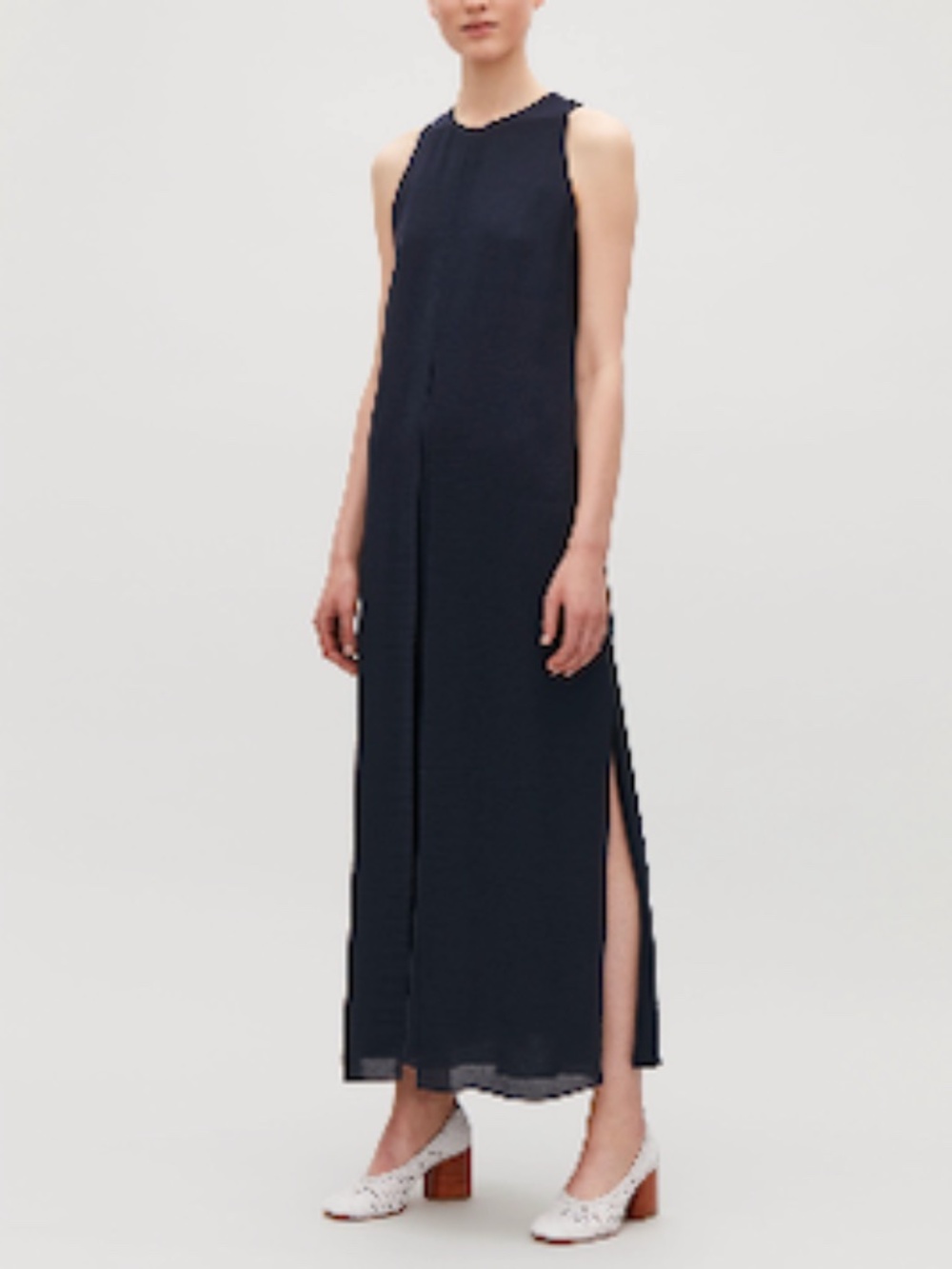 NWOT COS Sleeveless Maxi Dress with Side Slits - Size 8